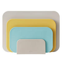 SCHNEIDEBRETTER-SET Choptima beach - Beige/Multicolor, Kunststoff (35/26cm) - Rosti