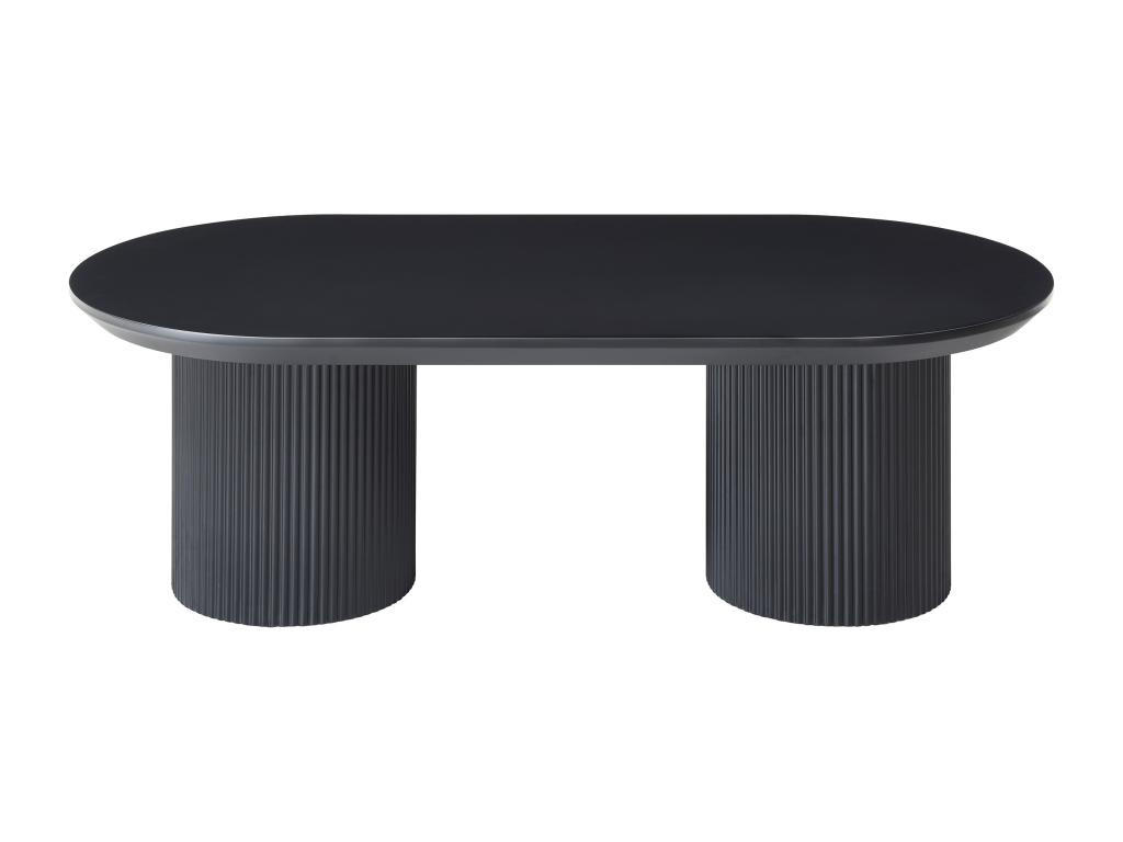 COUCHTISCH - MDF - Schwarz - LORIMILA - Schwarz, Holz (120/60/40cm) - Vente-Unique