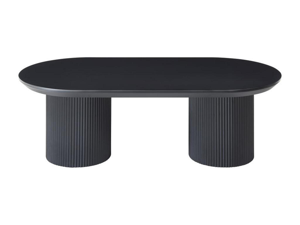 COUCHTISCH - MDF - Schwarz - LORIMILA - Schwarz, Holz (120/60/40cm) - Vente-Unique