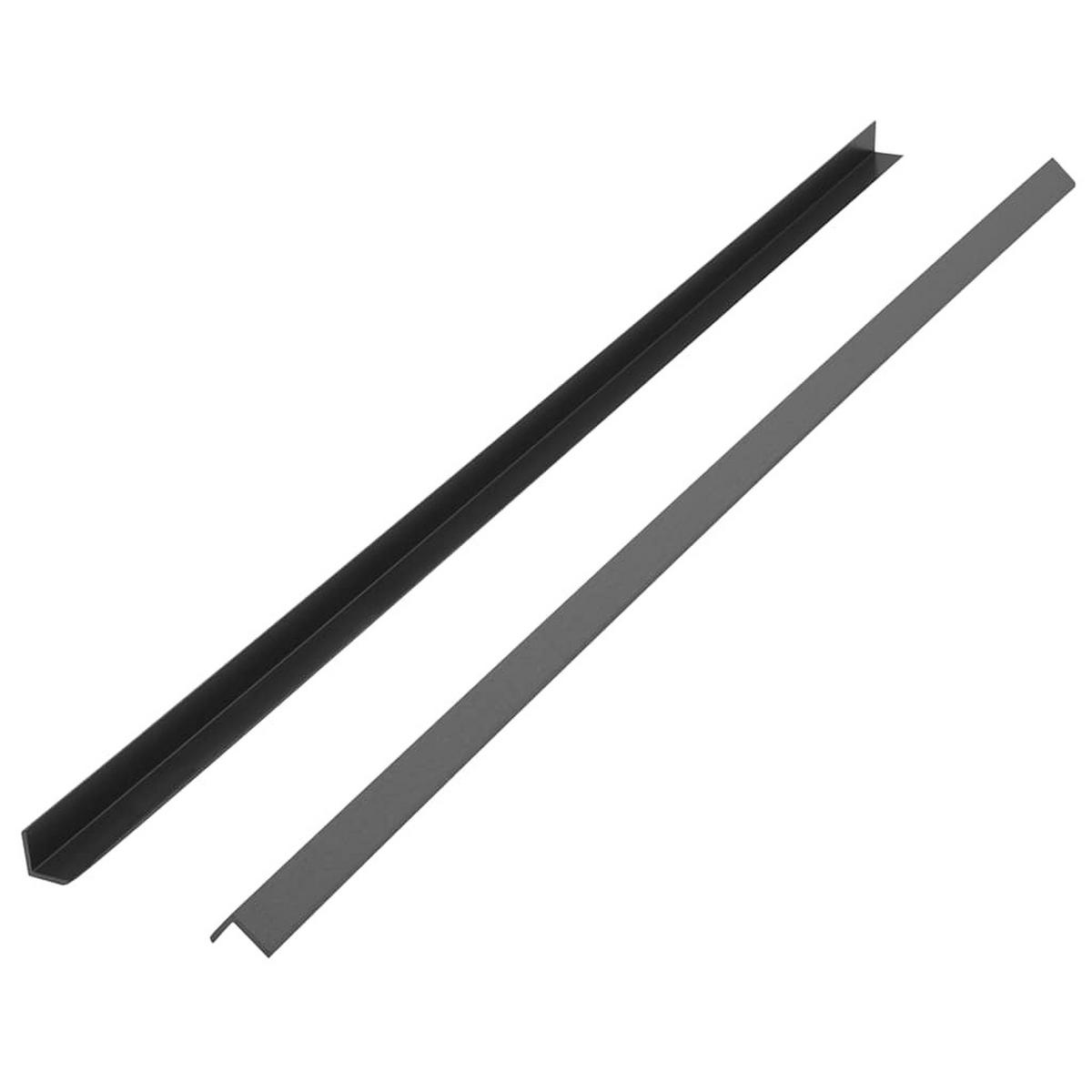 WINKELLEISTEN 5er set Wpc 170 Cm Grau - Grau, Holzwerkstoff (170/4.5/4.5cm) - vidaXL