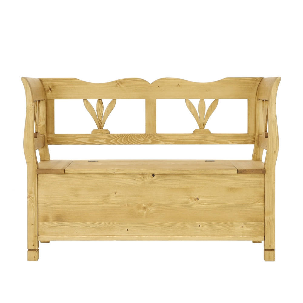 SITZBANK aus Massivholz MEXICANA - Honig, Holz (130/90/46cm) - Seart