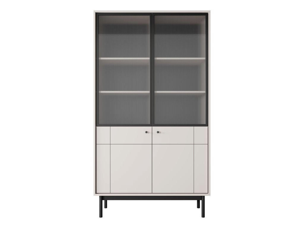 VITRINE – R104 – 104 cm – JAPANDI – Kaschmir - Kaschmir, Holzwerkstoff (103.5/184.6/39cm) - hi-markt