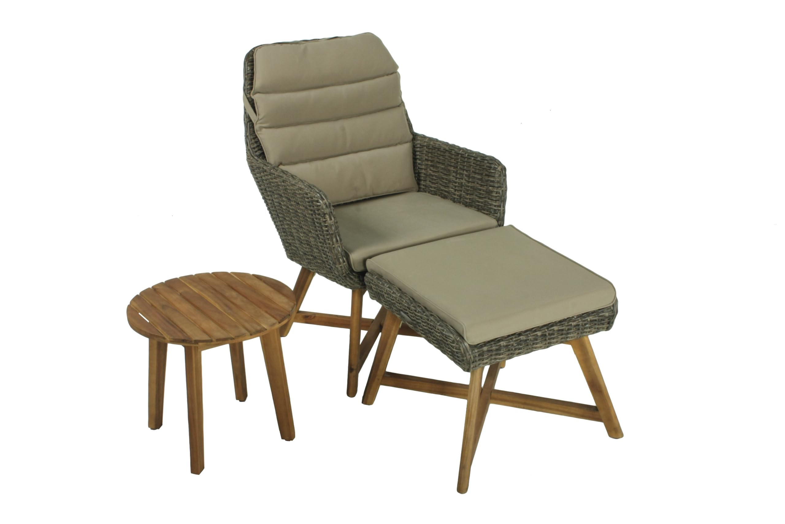 Deluke Gartenstuhl Braun 65x95x85 cm