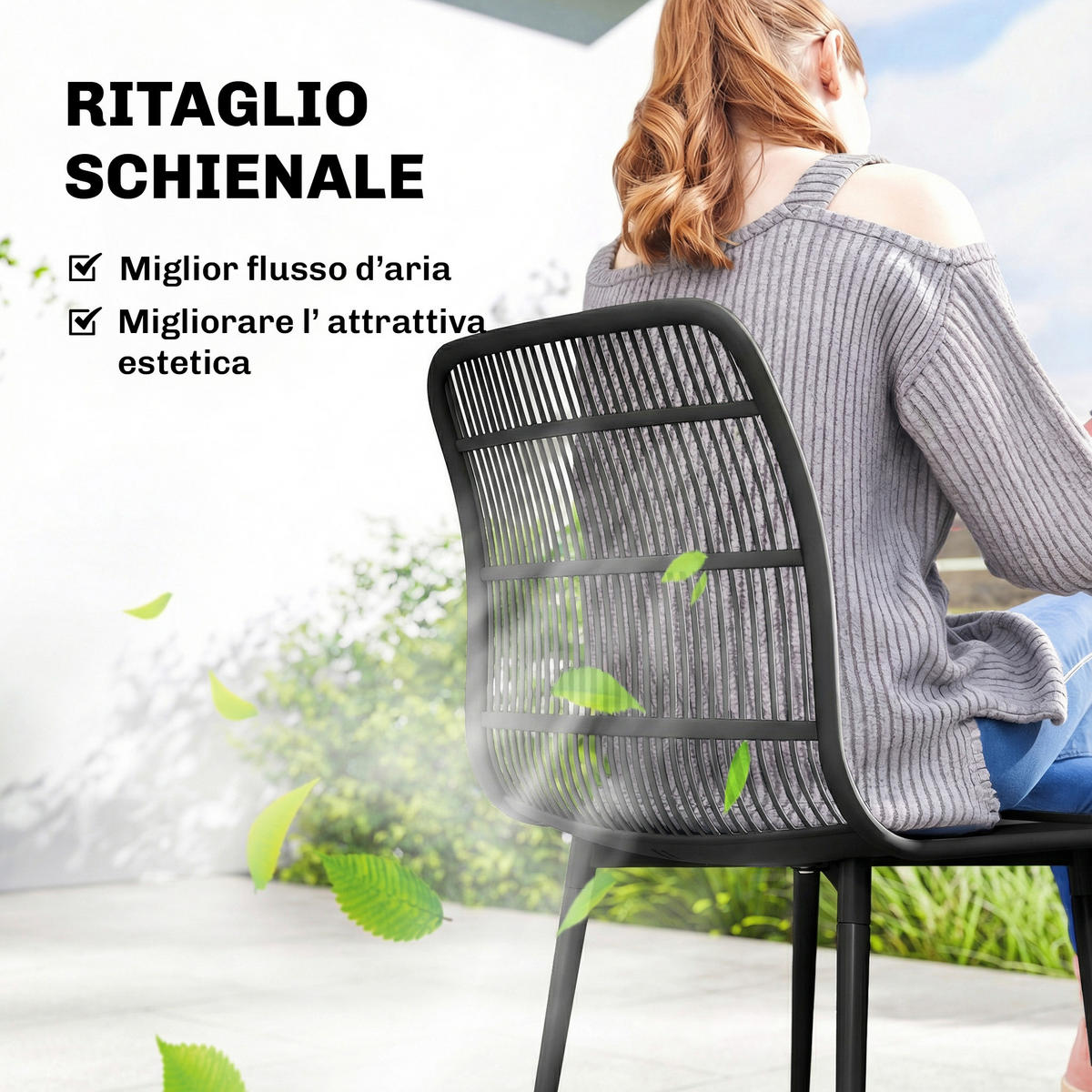 STÜHLE Schwarz 4 Stück - Schwarz, Metall (46/84.5/51cm) - GiPP