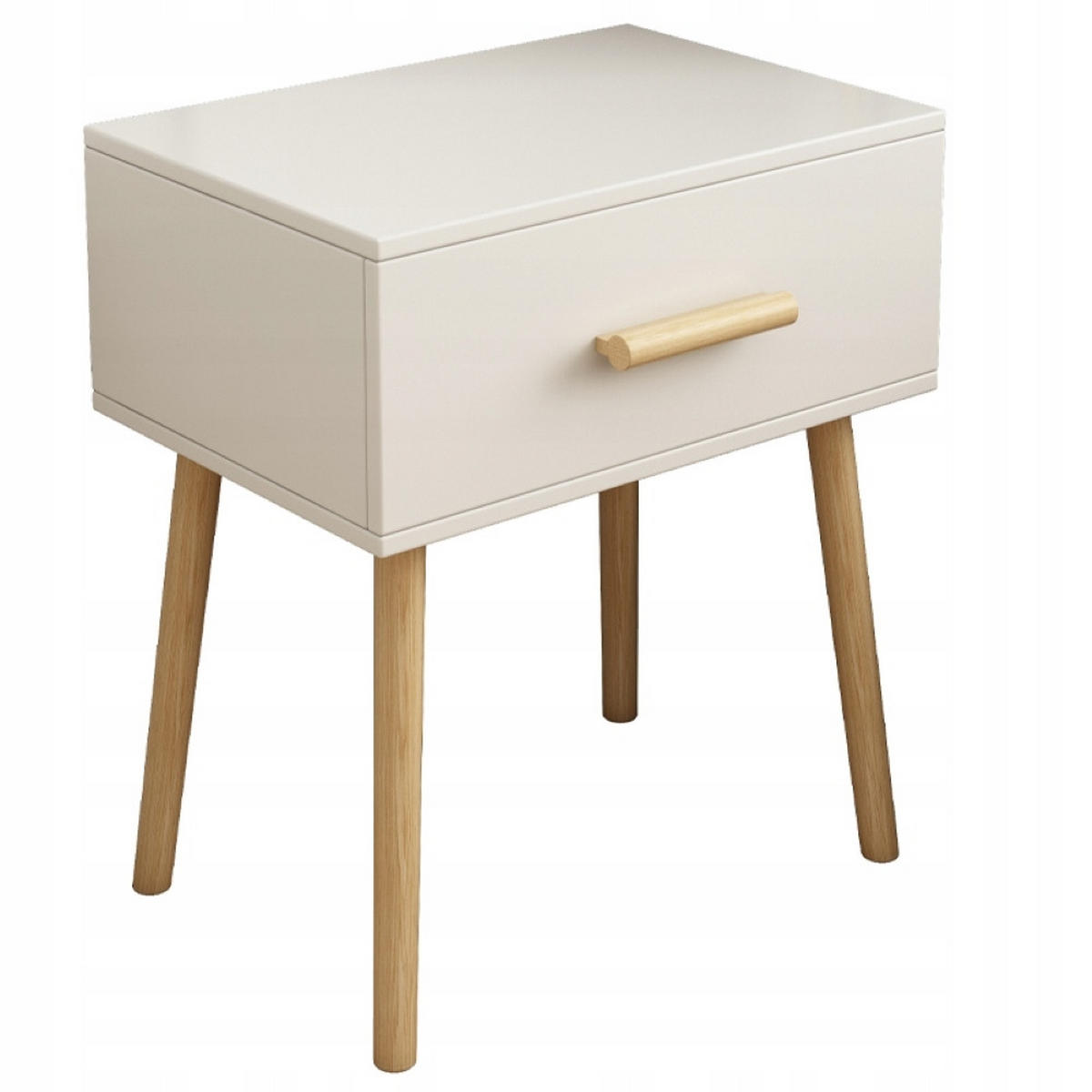 NACHTTISCH weiß 45/54,5/30 - Weiß, Holzwerkstoff (45/54.5/30cm)