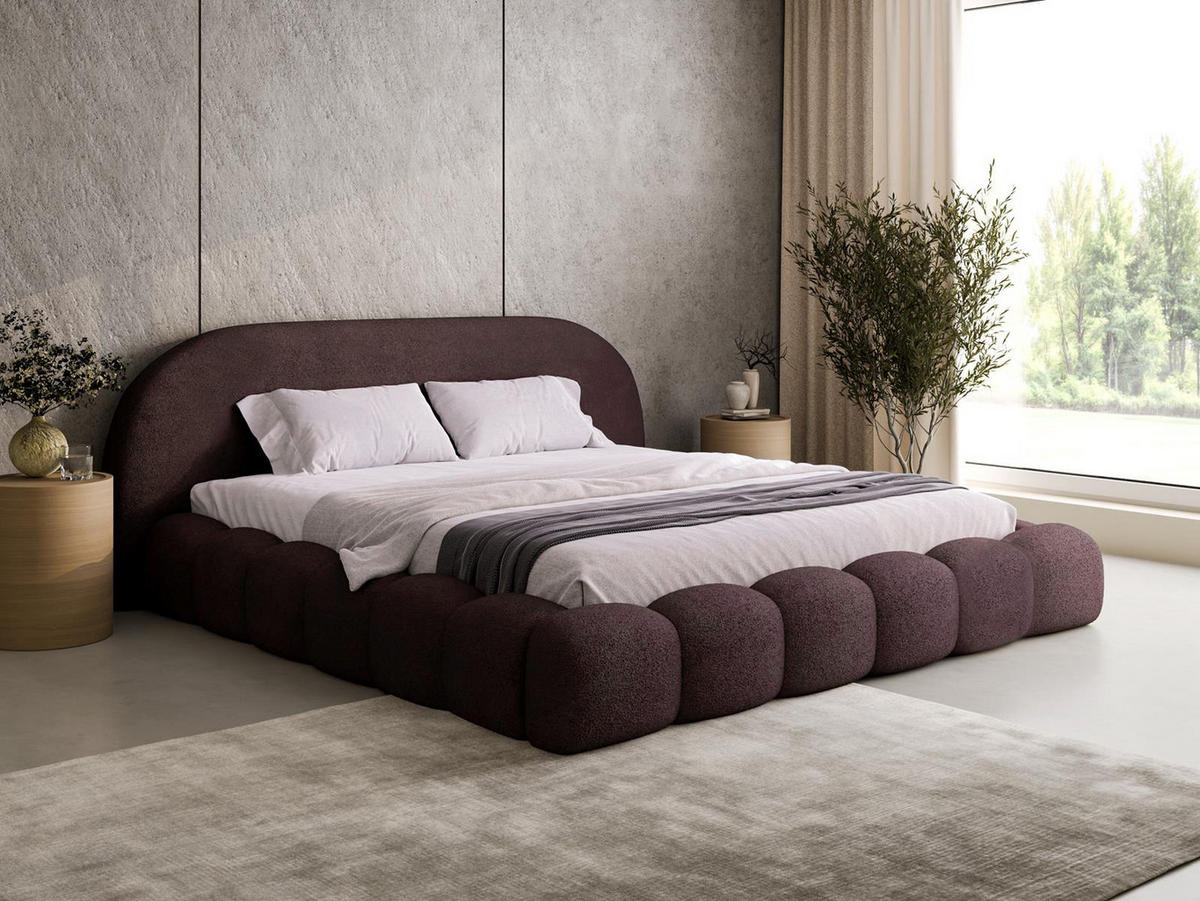 POLSTERBETT Holzrahmen 120x200 Braun OMBIS - Braun, Holzwerkstoff (120/200cm) - Compleo24