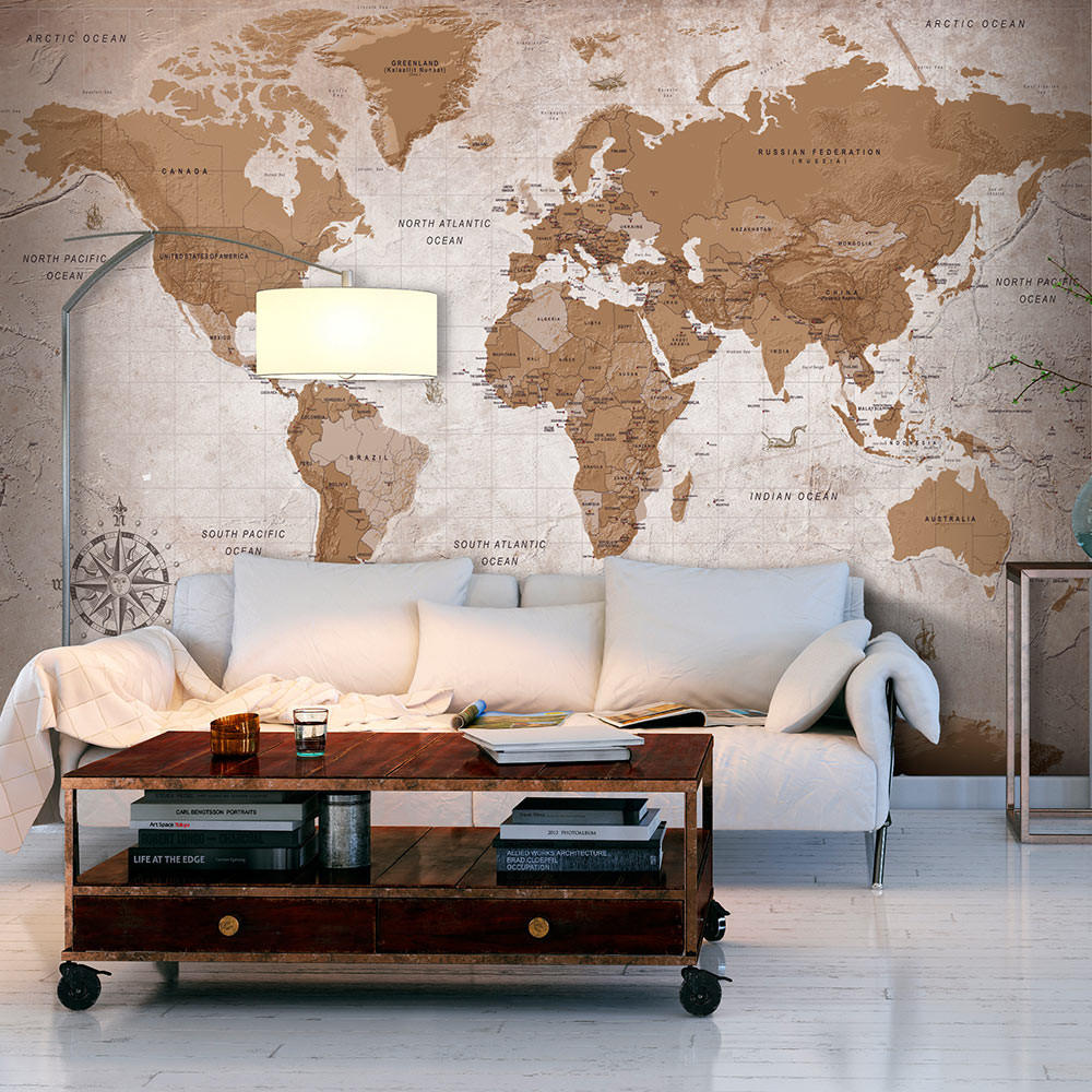 SELBSTKLEBENDE FOTOTAPETE 98/70 cm - Braun, Kunststoff/Textil (98/1cm) - KUNSTLOFT
