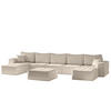 WOHNLANDSCHAFT Sande In Alpine - Beige, Holzwerkstoff/Textil (452/85/192cm) - Fun Möbel