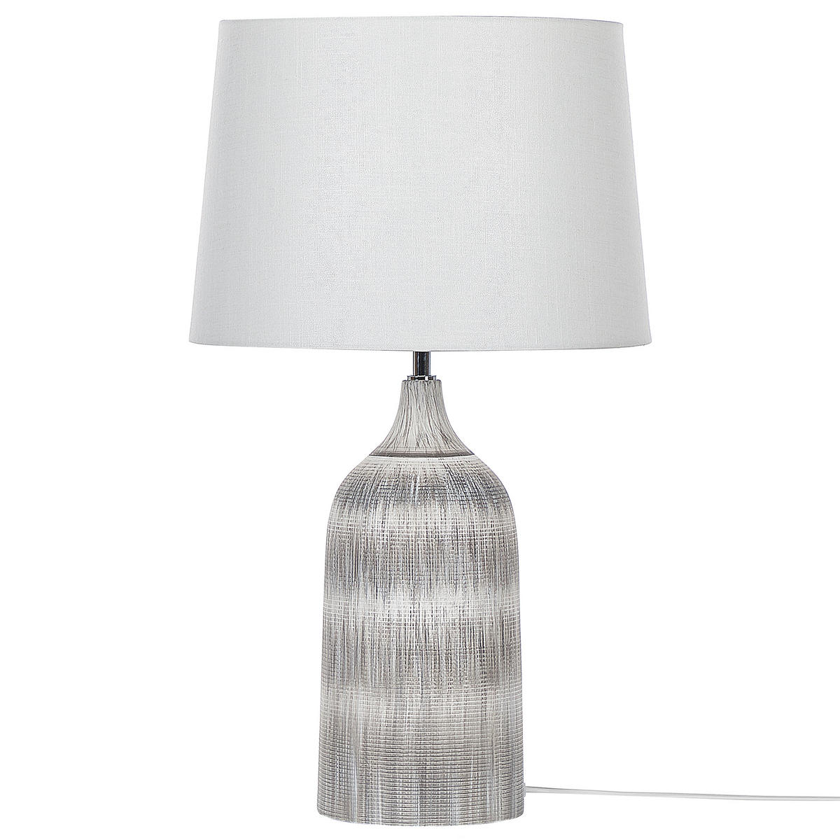 TISCHLAMPE Georgina 33/33/66 cm - Grau, Keramik (33/33/66cm) - Beliani