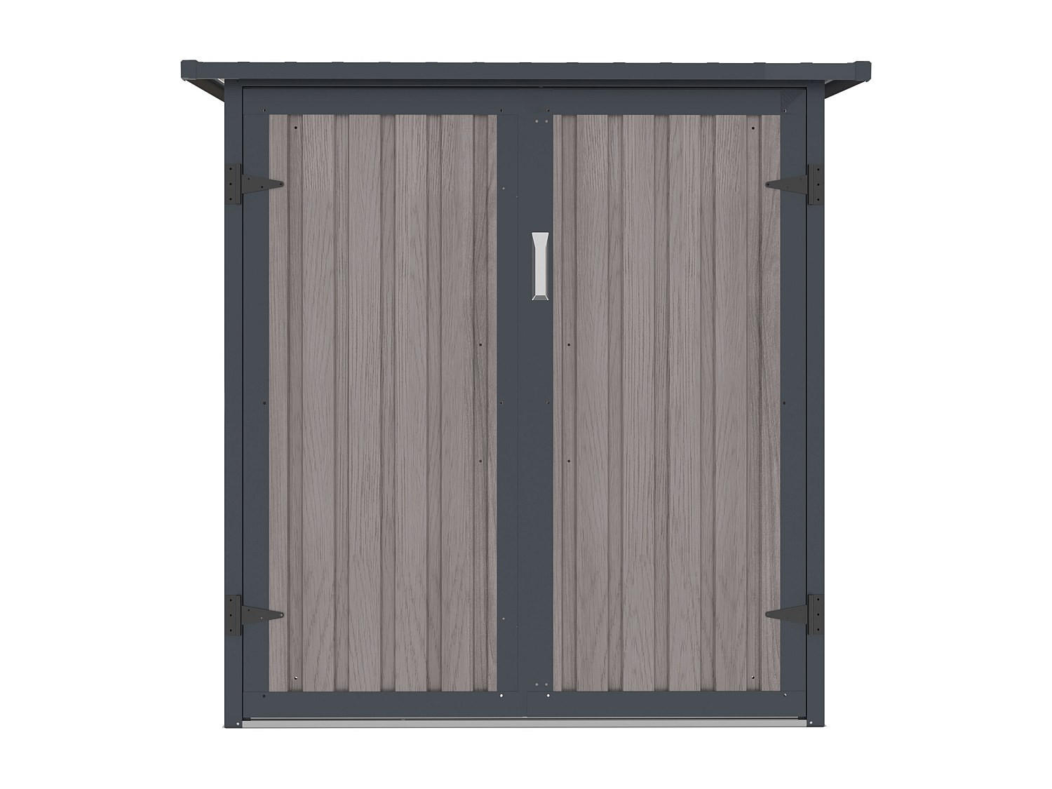 Vente-Unique Fahrradbox Taupe 128x142x189 cm
