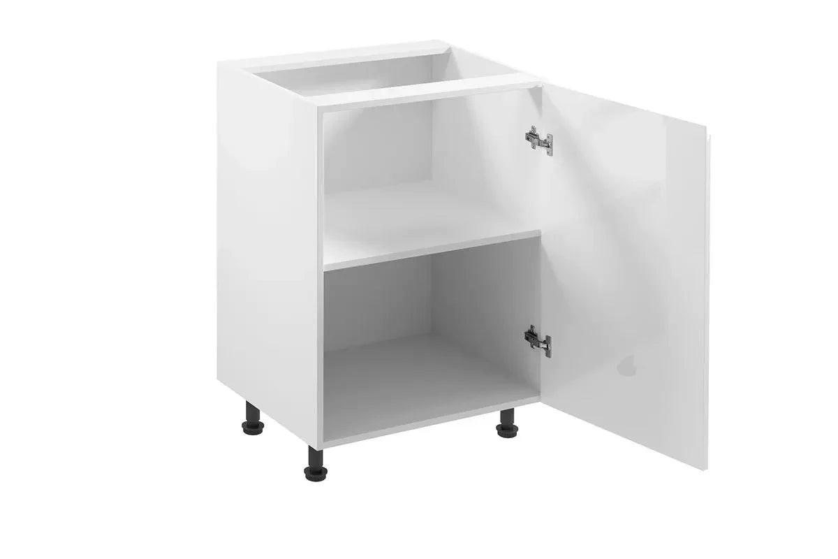 UNTERSCHRANK – 60 cm – D60 – Velmora – Weiß Hochglanz - Weiß Hochglanz, Holzwerkstoff (60/82/47cm) - ROYAL24_MARKT