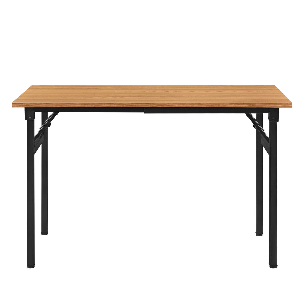 KLAPPTISCH - Buchefarben/Schwarz, Holzwerkstoff/Metall (120/76.4/60cm) - [neu.haus]