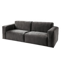 3-SITZER SOFA - Dunkelgrau, Textil (240/75/96cm) - home24
