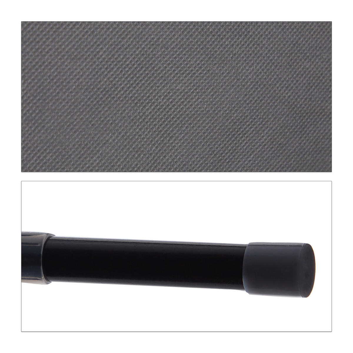 ROHOVÝ šatník - antracitová, kov/textil (100/169/83cm) - Relaxdays