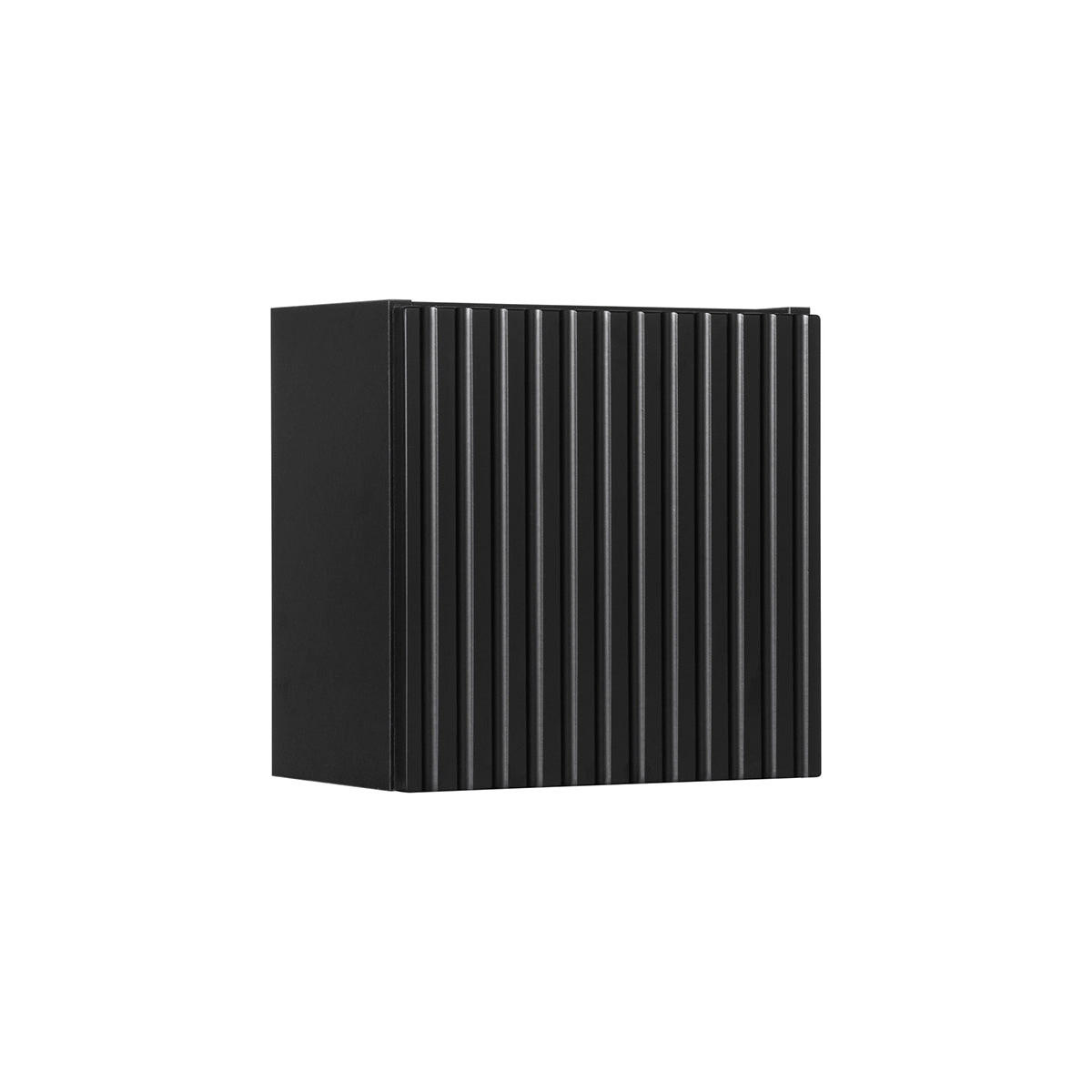 SCHRANK 1 Tür Riva Schwarz - Schwarz, Holzwerkstoff (30/30/19cm) - Petits-meubles