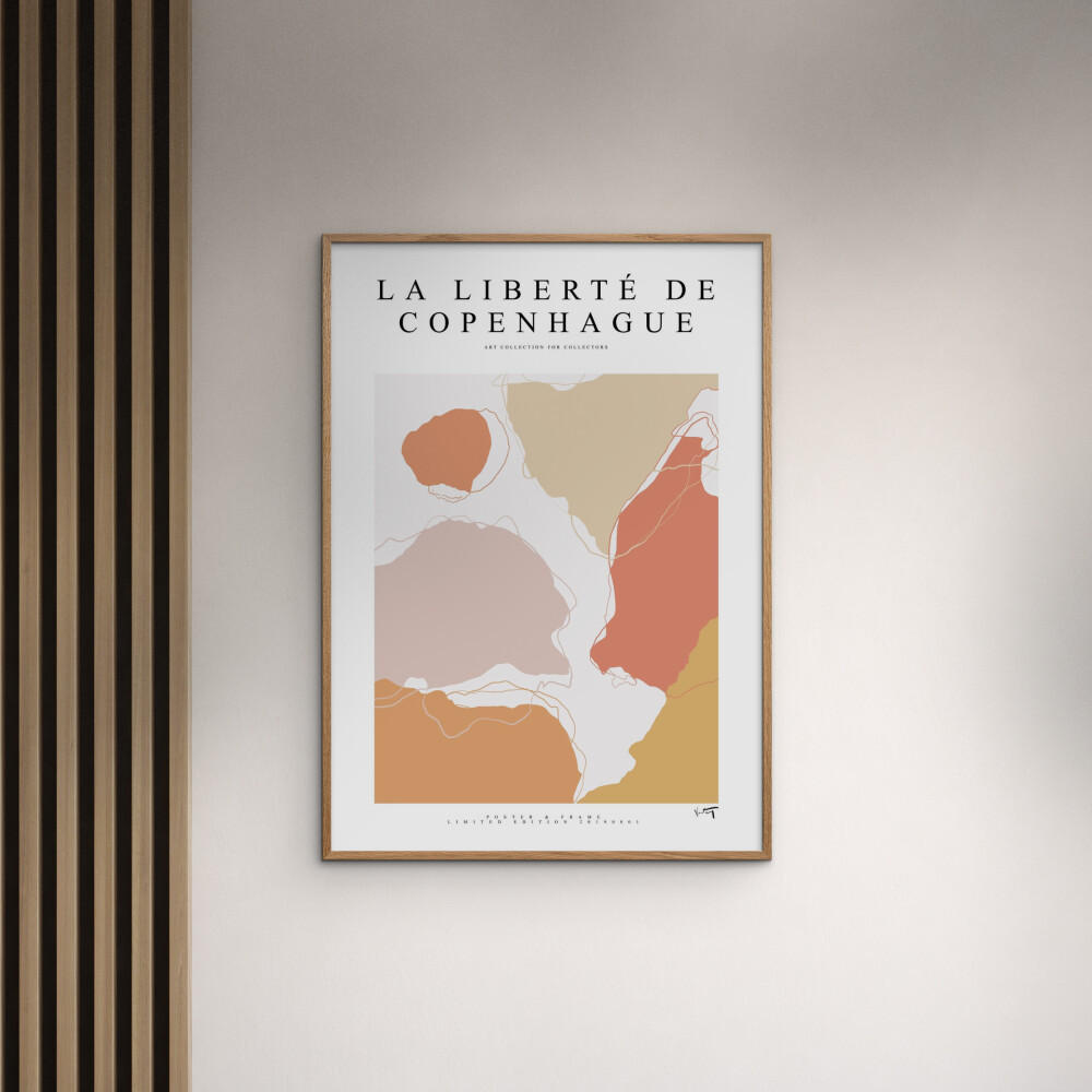 POSTER mit Rahmen Poster & Frame - Collection - La Liberté De Copenhague - 2019 001 - Eichefarben/Multicolor, Holz/Papier (30/40cm) - Poster&Frame