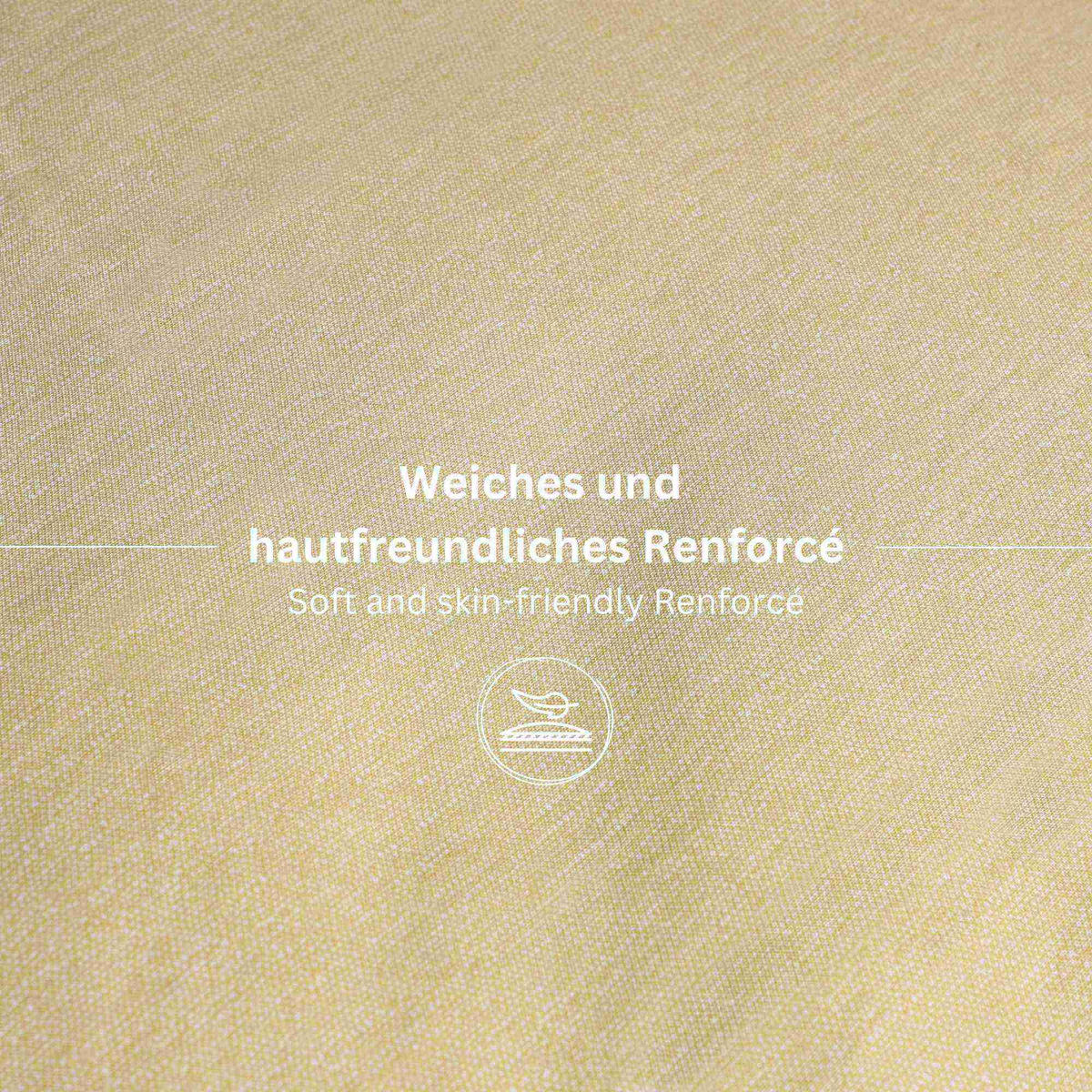 RENFORCE BETTWÄSCHE HARP 2er Set - Beige, Textil (135/200cm) - Esprit