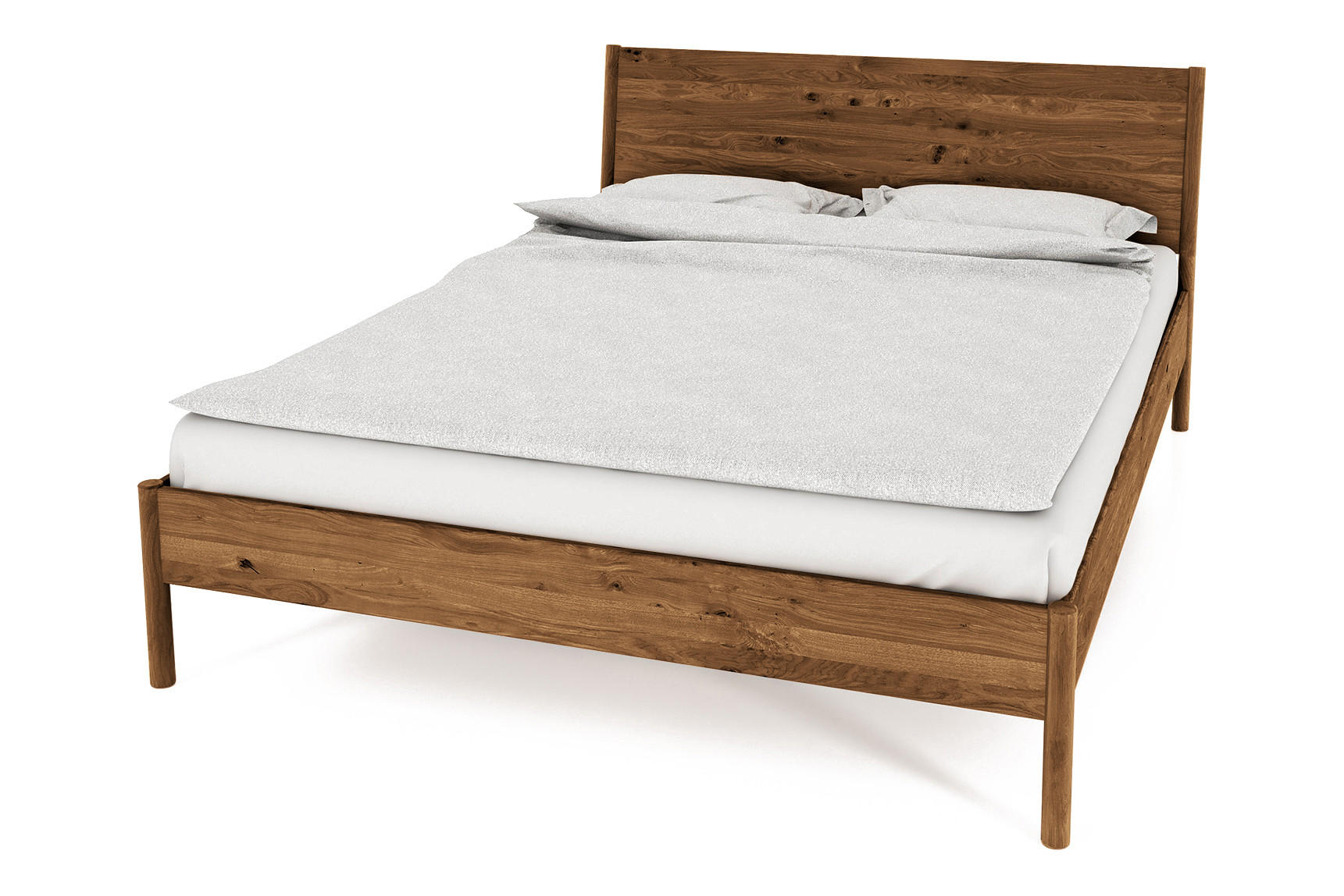 BETTGESTELL INA 100x200 Wildeiche - Alteiche, Holz (100/200cm) - byoak
