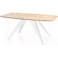 ESSTISCH Fatina rechteckig ausziehbar, Craft Eiche 160-198/90/76 cm - Eiche Wotan/Braun, Holzwerkstoff/Metall (80/200/76cm) - WFL GROUP
