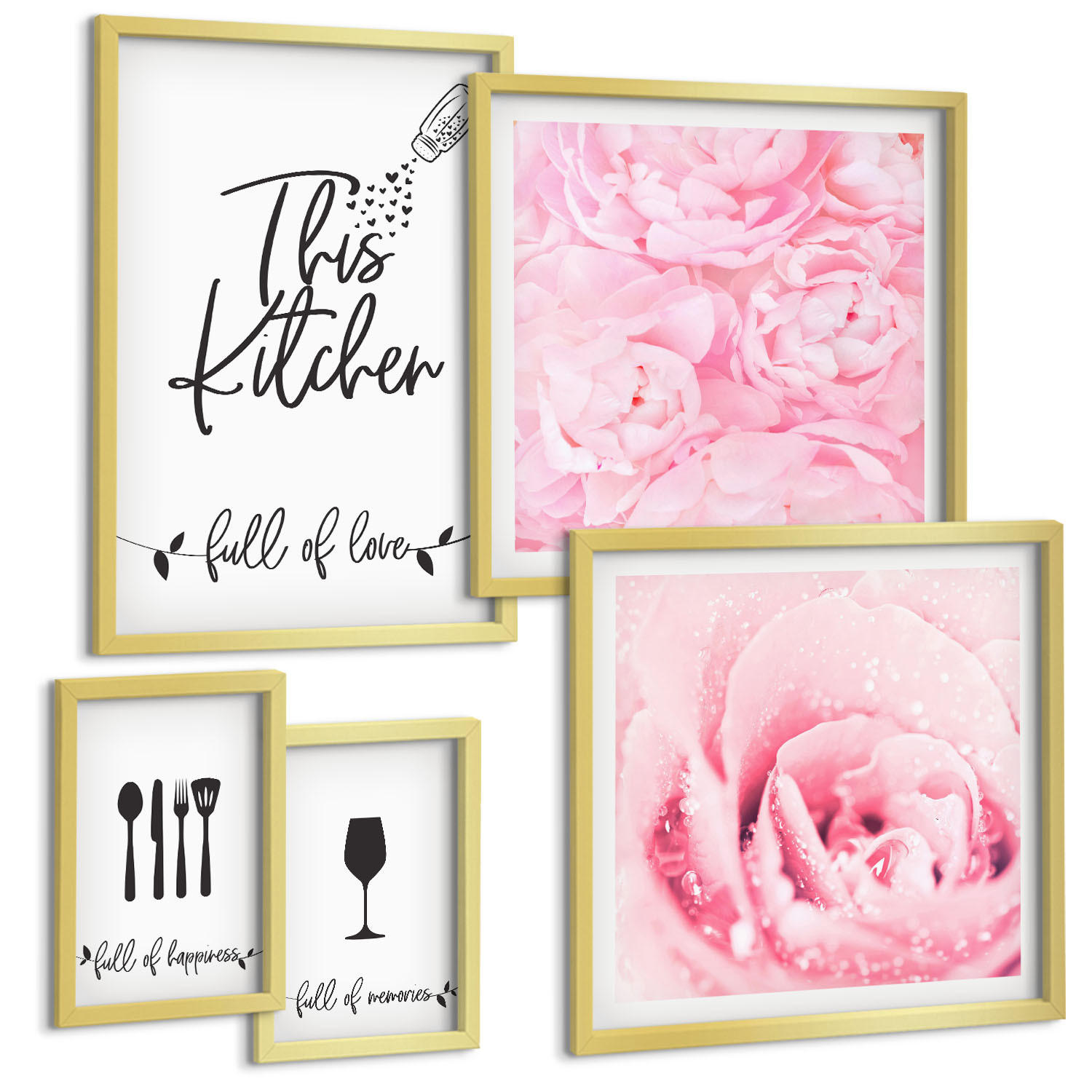 Tulup Bilder Gold 40x60 cm