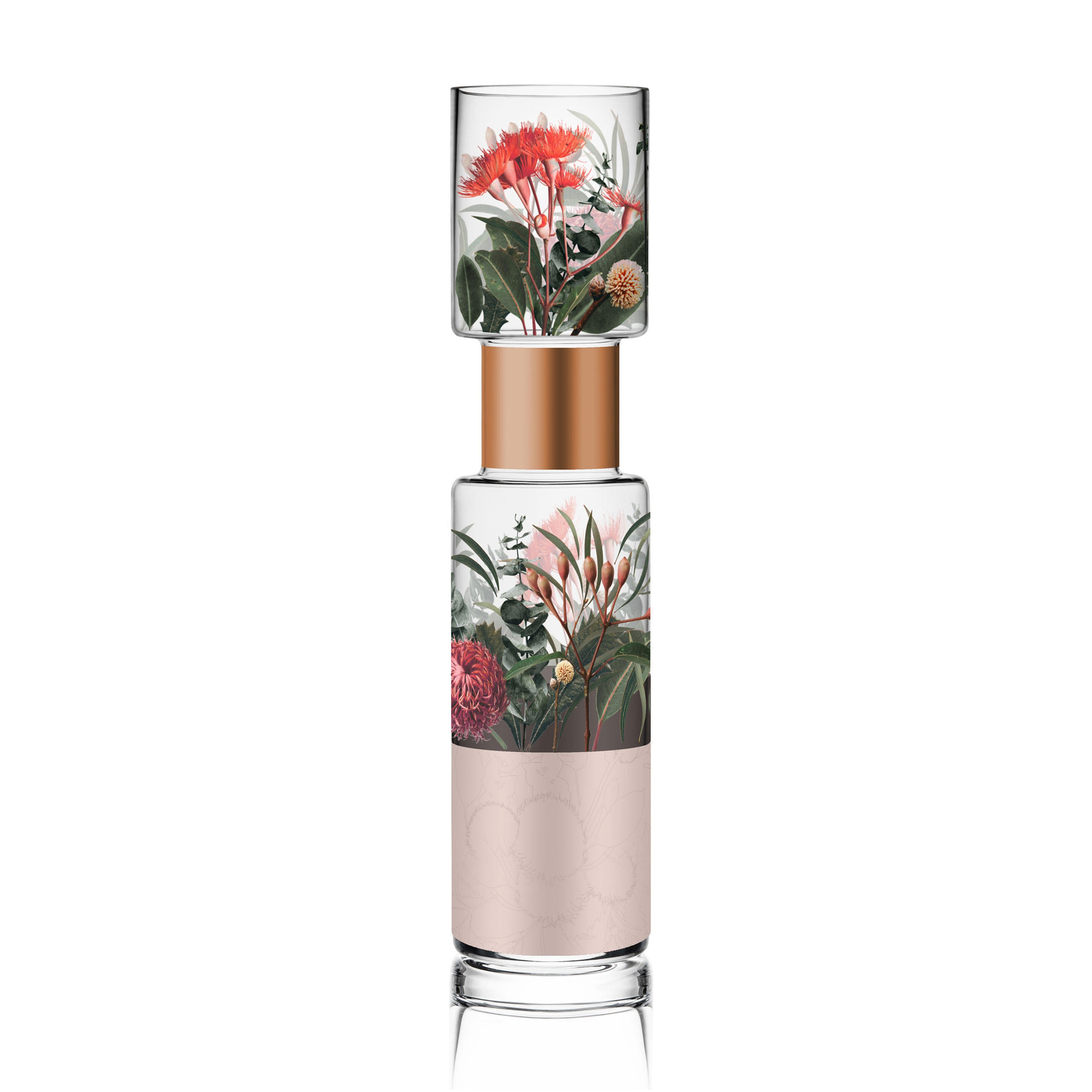VASE Flory, Glas, Bunt, 37 cm - Multicolor, Glas (37cm) - Goebel