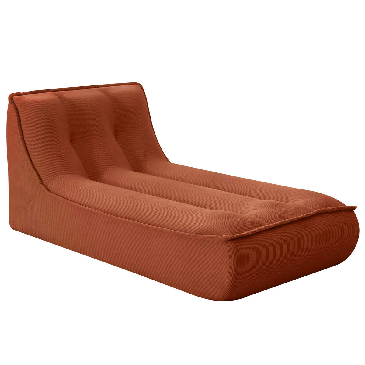 GARTENSOFA mit 4 Sitzplätzen, Terrakotta - Rot, Textil (320/70/165cm) - Oviala