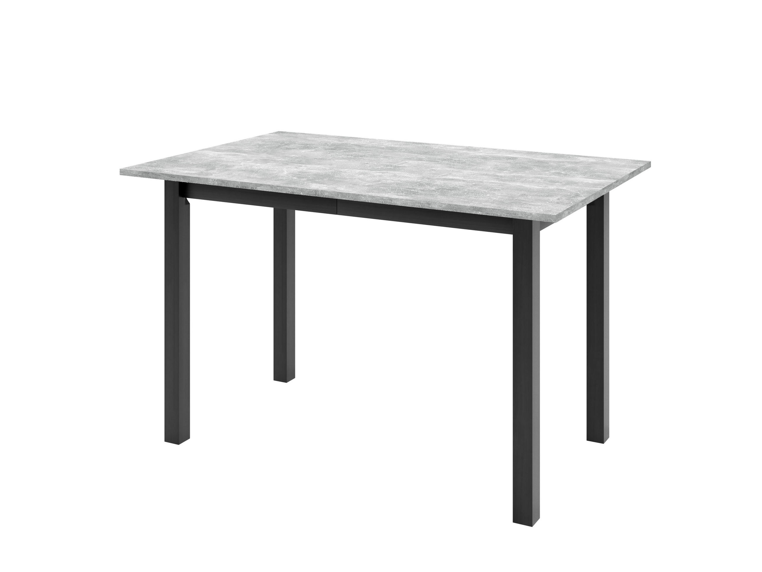 ESSTISCH ENZO P Ausziehbar 125 - 165 / 80 x 77 cm - Schwarz/Grau, Holz (125/80/77cm) - MASSENO
