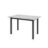 ESSTISCH ENZO P Ausziehbar 125 - 165 / 80 x 77 cm - Schwarz/Grau, Holz (125/80/77cm) - MASSENO