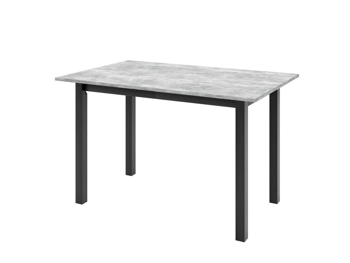ESSTISCH ENZO P Ausziehbar 125 - 165 / 80 x 77 cm - Schwarz/Grau, Holz (125/80/77cm) - MASSENO