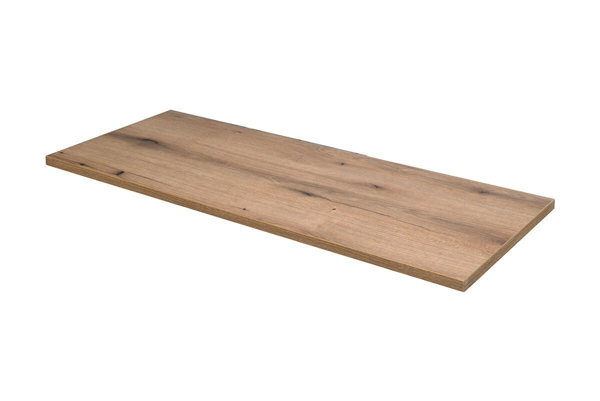 BADMÖBEL-SET 9Teile - Fiji White F BM23 in Weiß/Evoke Oak - Weiß, Holz (100/166/46cm)