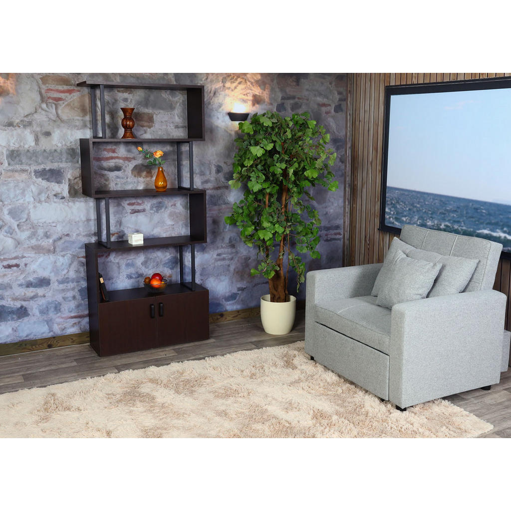 Thumbnail - MCW Bücherregal, Dunkelbraun, Holzwerkstoff, 80x183x31 cm, Wohnzimmer, ,