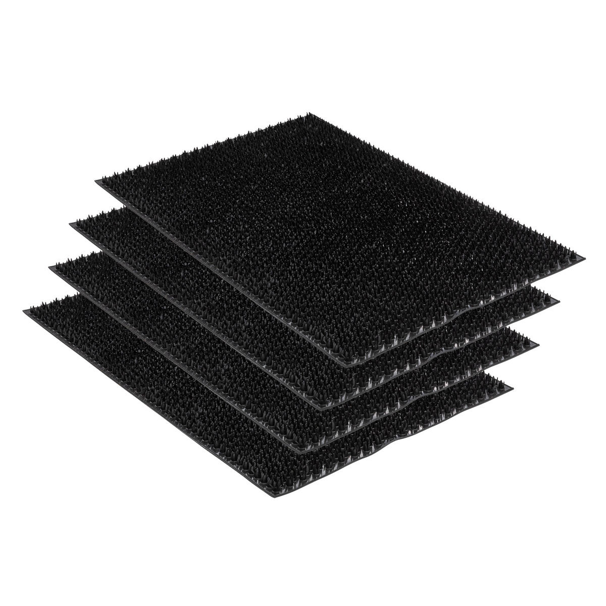 FUSSMATTE FÜR AUßEN ZOE 4ER SET - Schwarz, Textil (40/60cm) - Astra