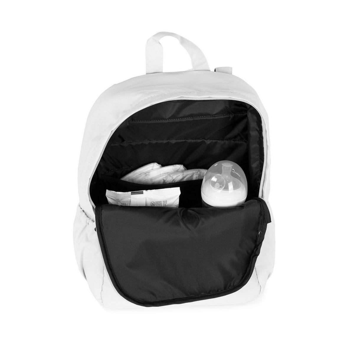 WICKELTASCHE CHRAE026 grau Licht, Tragetasche, Rucksackfunktion, Reißverschluss, Schultergurte - Grau, Textil (27/35/10cm) - Chipolino