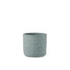 BLUMENTOPF VIERECKIG - Töpferei - Blau - M - 2er set - Ø 14 cm - Blau, Keramik (14/13cm) - J-Line