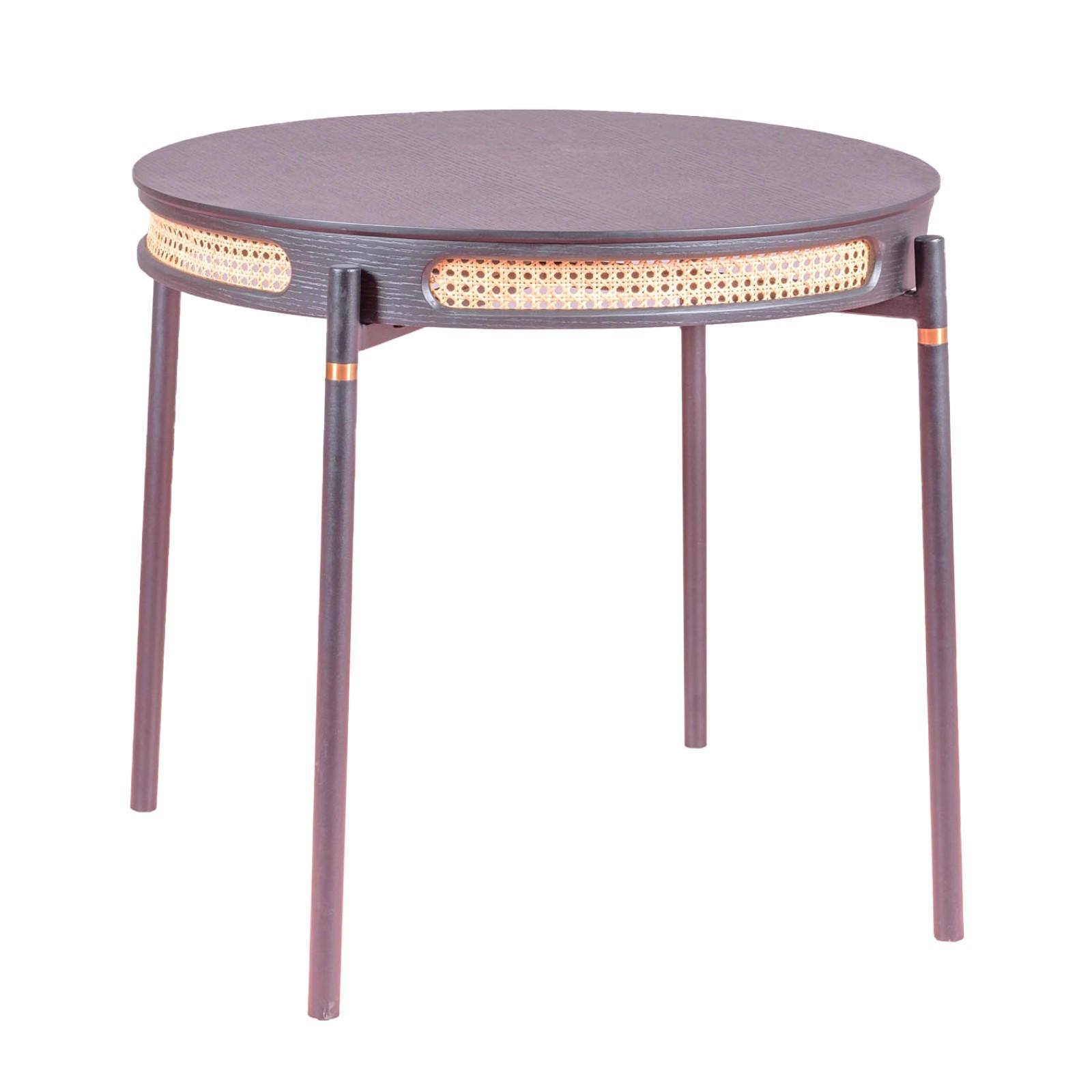 ESSTISCH Rund Schwarz 81/81/76 cm - Schwarz, Naturmaterialien (81/81/76cm) - Nest Dream