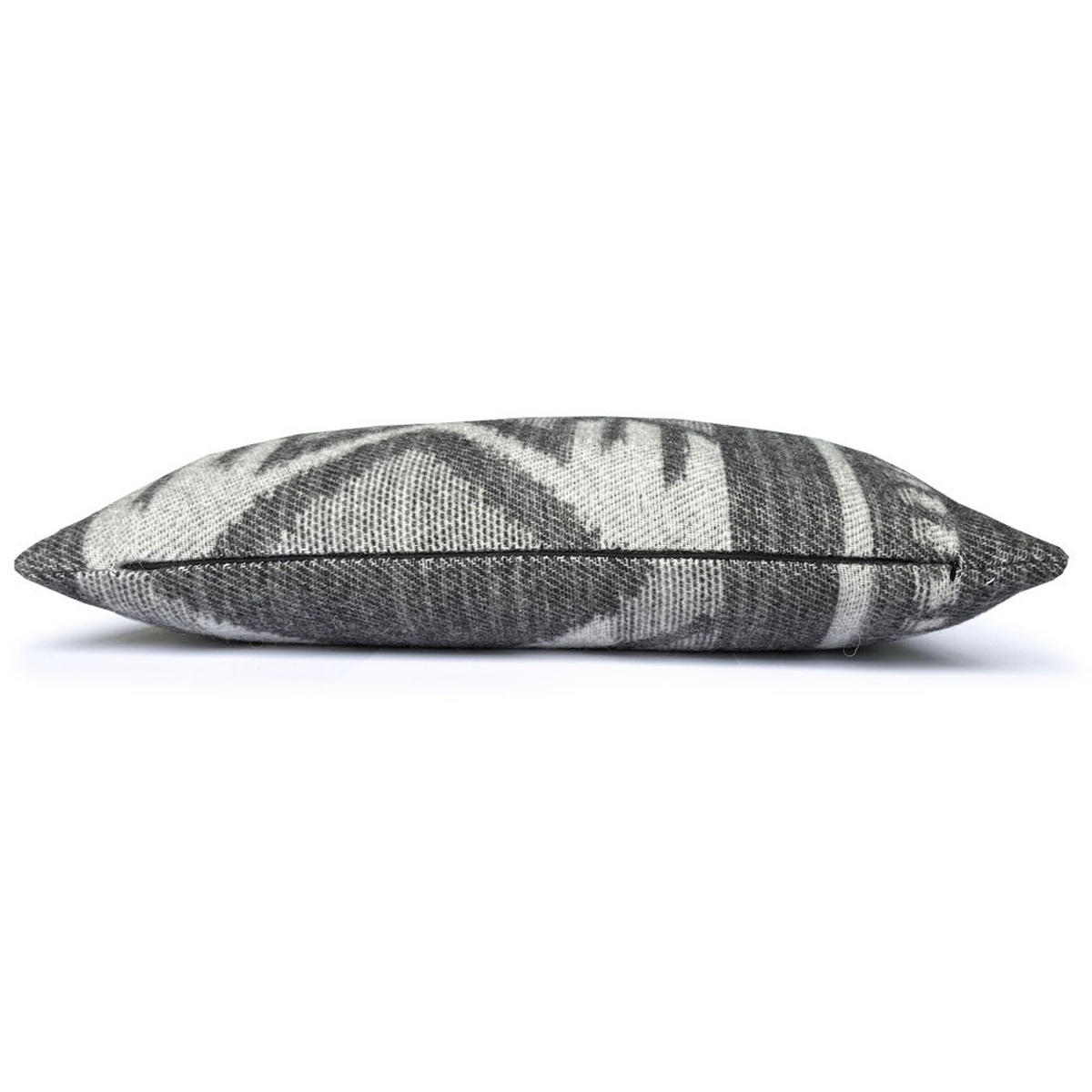 WOLLKISSEN Mochica schwarzes Ornament rechteckig 35x60 - Anthrazit/Hellgrau, Textil (60/35/12cm) - Malagoon