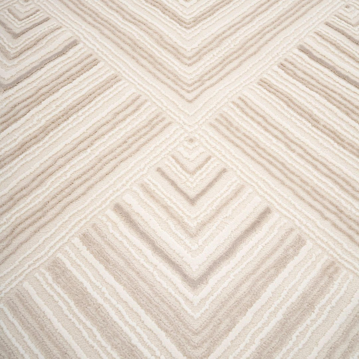 WEBTEPPICH Motion Rise Grau - Grau, Textil (120/170cm) - Kukoon Rugs