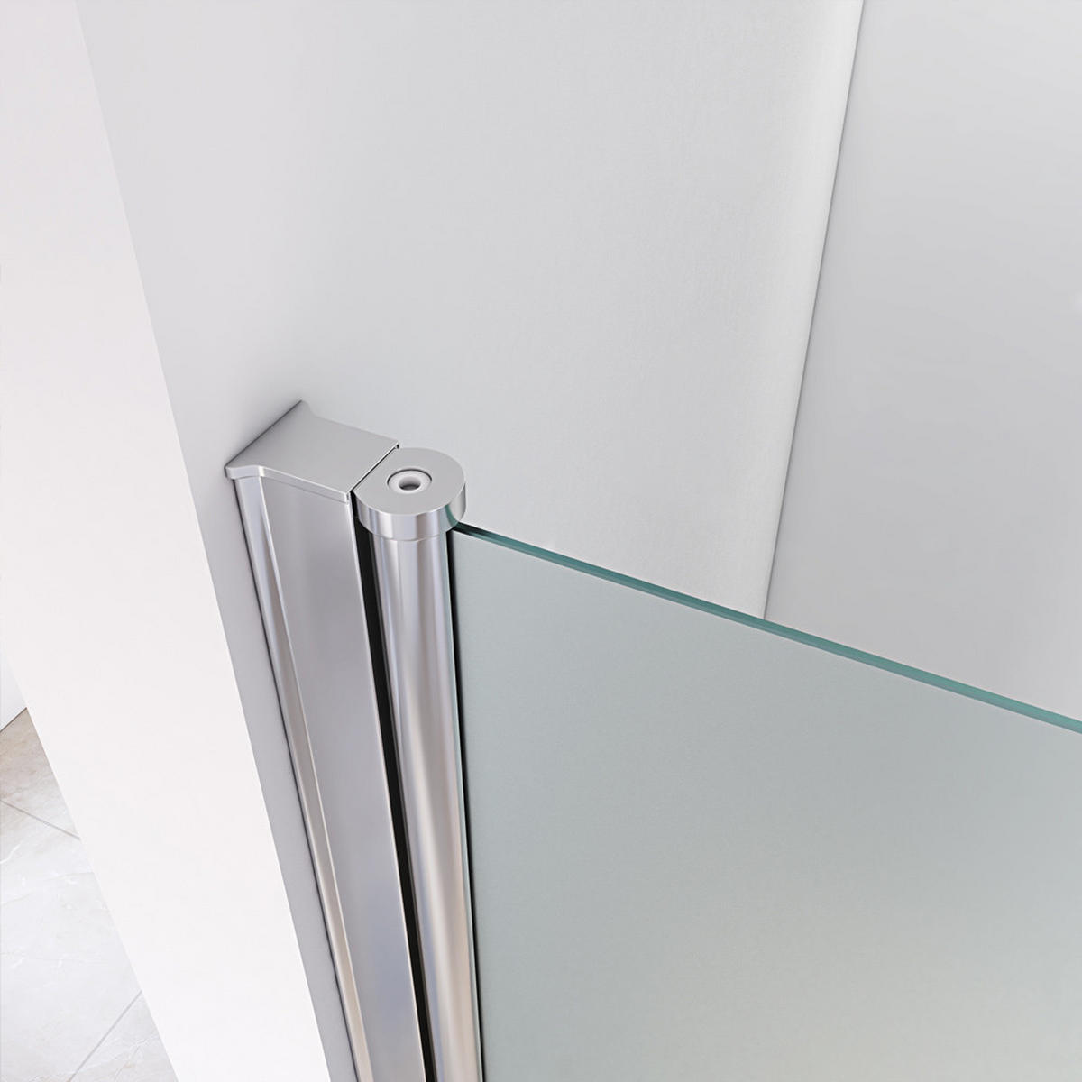 PENDELTÜR LAVEA - 120 cm - Silberfarben, Glas/Metall (120/195cm) - Home Deluxe
