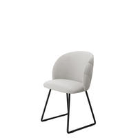 POLSTERSTUHL K99 M - Creme/Schwarz, Holzwerkstoff/Textil (51/80/53cm) - MIRJAN24