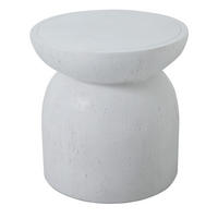 BEISTELLTISCH Rund Weiß 45 x 45 x 52 cm - Weiß, Metall (40/40/40.5cm) - Nordlys