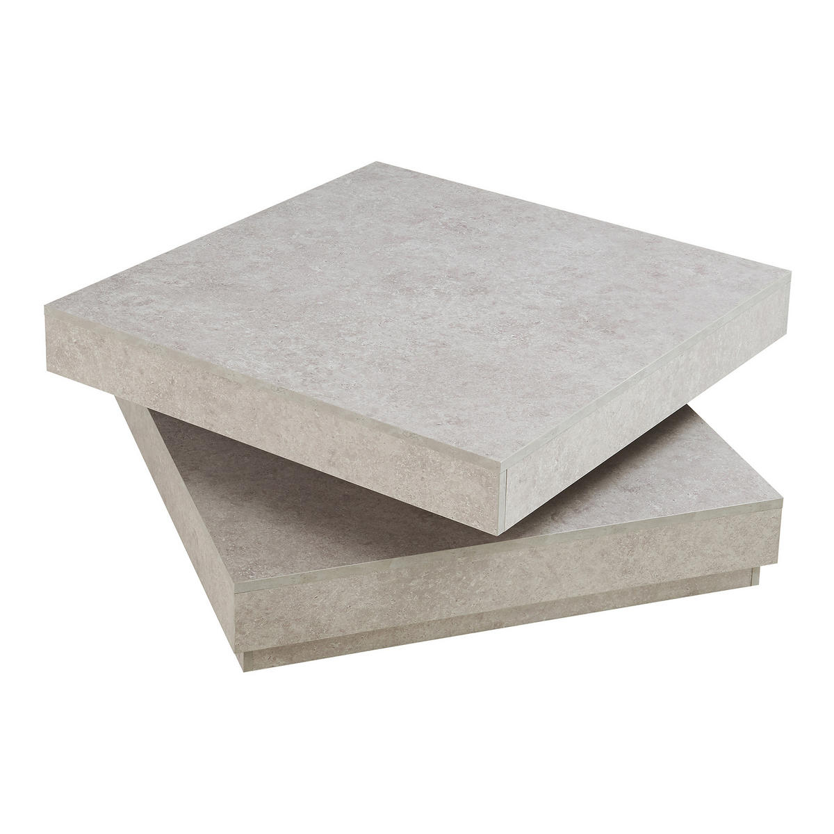 COUCHTISCH Florenz 76/76/38 cm - Graubraun, Holzwerkstoff (76/76/38cm) - [en.casa]