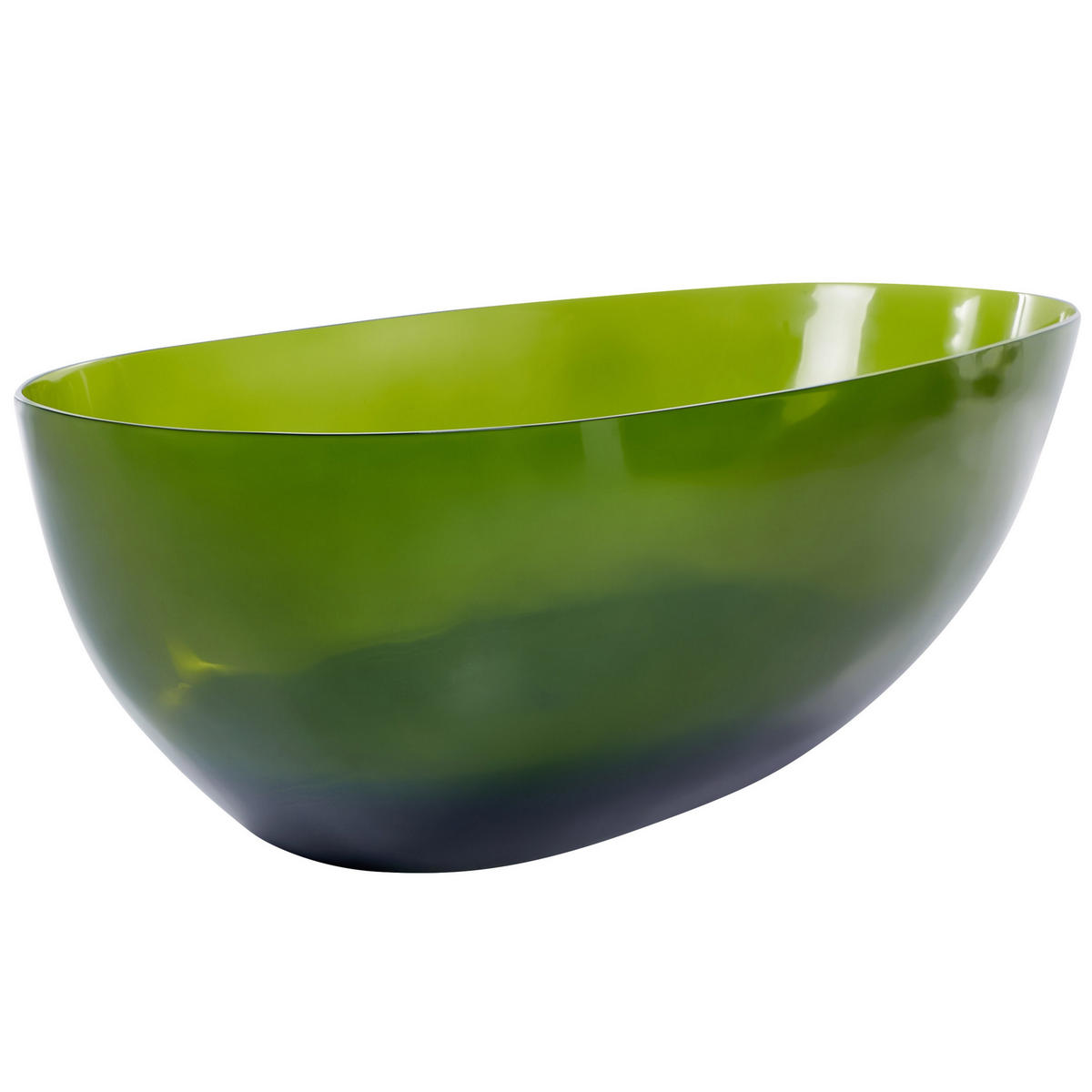 BADEWANNE 78x169x53 cm transparent Blancarena - Grün, Kunststoff (78/53/169cm) - Beliani