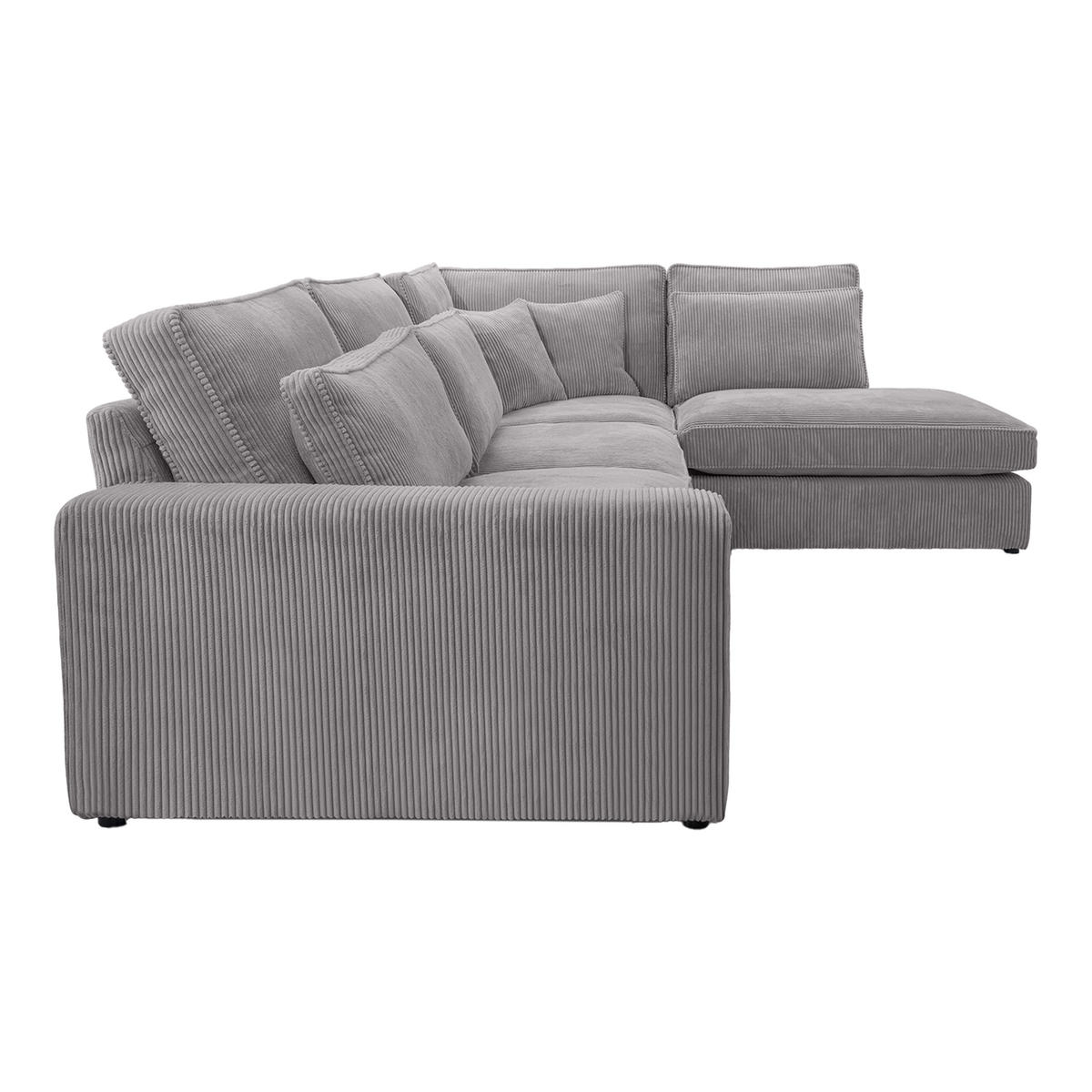 ECKSOFA CAMBO MINI Ohne Schlaffunktion, Hellgrau - Hellgrau, Textil (280/224cm) - Fedve