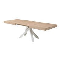 ESSTISCH ausziehbar - 6 bis 10 Personen - MDF & Metall - Holzfarben & Weiß - CATONAV - Naturfarben, Holz (90/240/75cm) - Vente-Unique