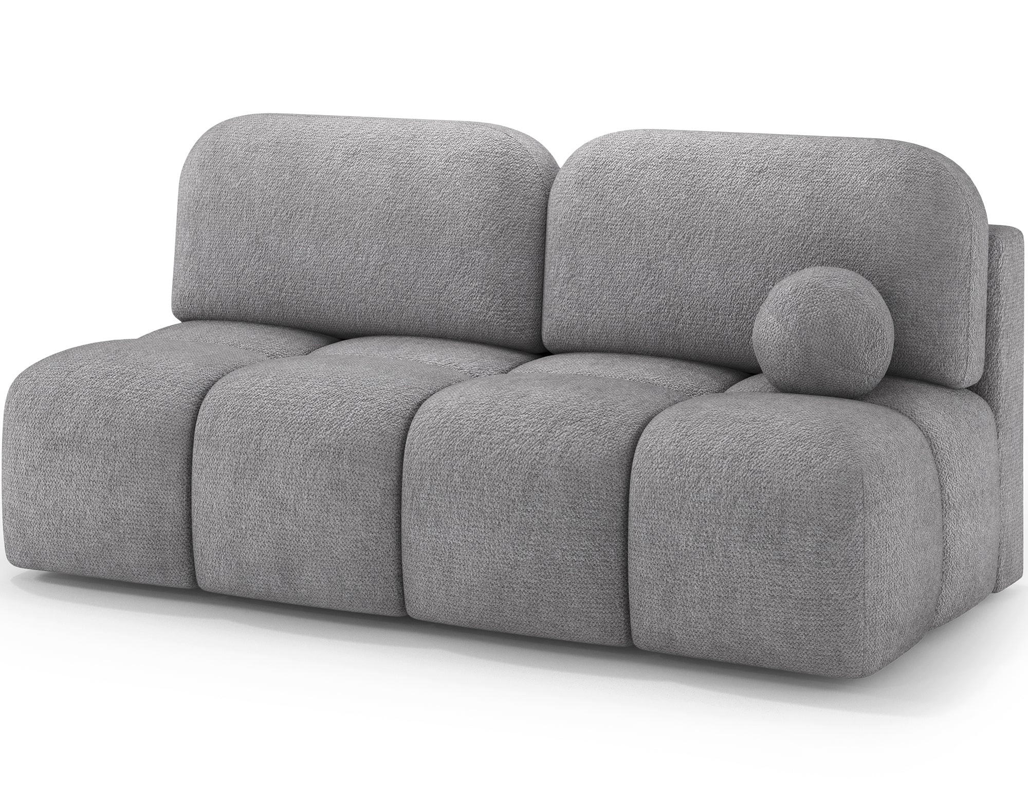SCHLAFSOFA Nuwia mit Schlaffunktion und Bettkasten – Modernes Designsofa mit Schlafauszug und dekorativer Steppung - Grau, Kunststoff (200/102/100cm) - Wohnideebilder