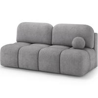 SCHLAFSOFA Nuwia mit Schlaffunktion und Bettkasten – Modernes Designsofa mit Schlafauszug und dekorativer Steppung - Grau, Kunststoff (200/102/100cm) - Wohnideebilder