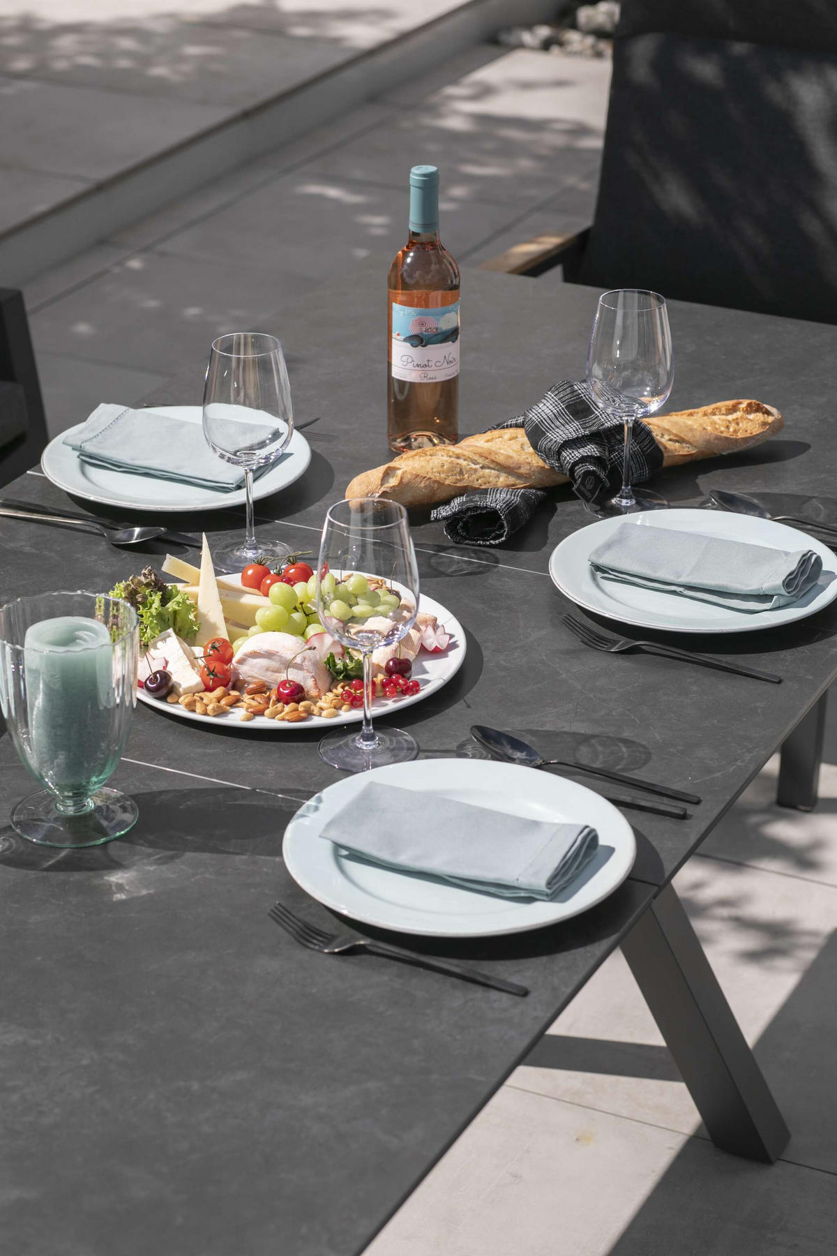 GARTENTISCH Granada ausziehbar - Grau, Metall (210/90/76cm) - Mr. Deko