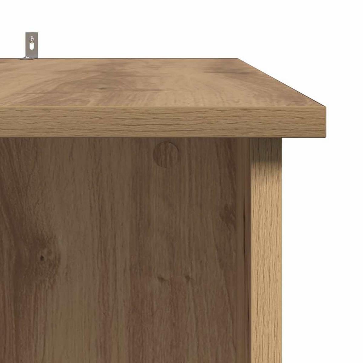 BARTISCH Mit Regal Artisan-Eiche 102/50/103,5 Cm Holzwerkstoff - Hellbraun, Holzwerkstoff (102/50/103.5cm) - vidaXL