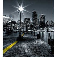FOTOTAPETE Stadtblick 180 x 202 cm - Grau, Papier (180/202cm) - Sanders & Sanders