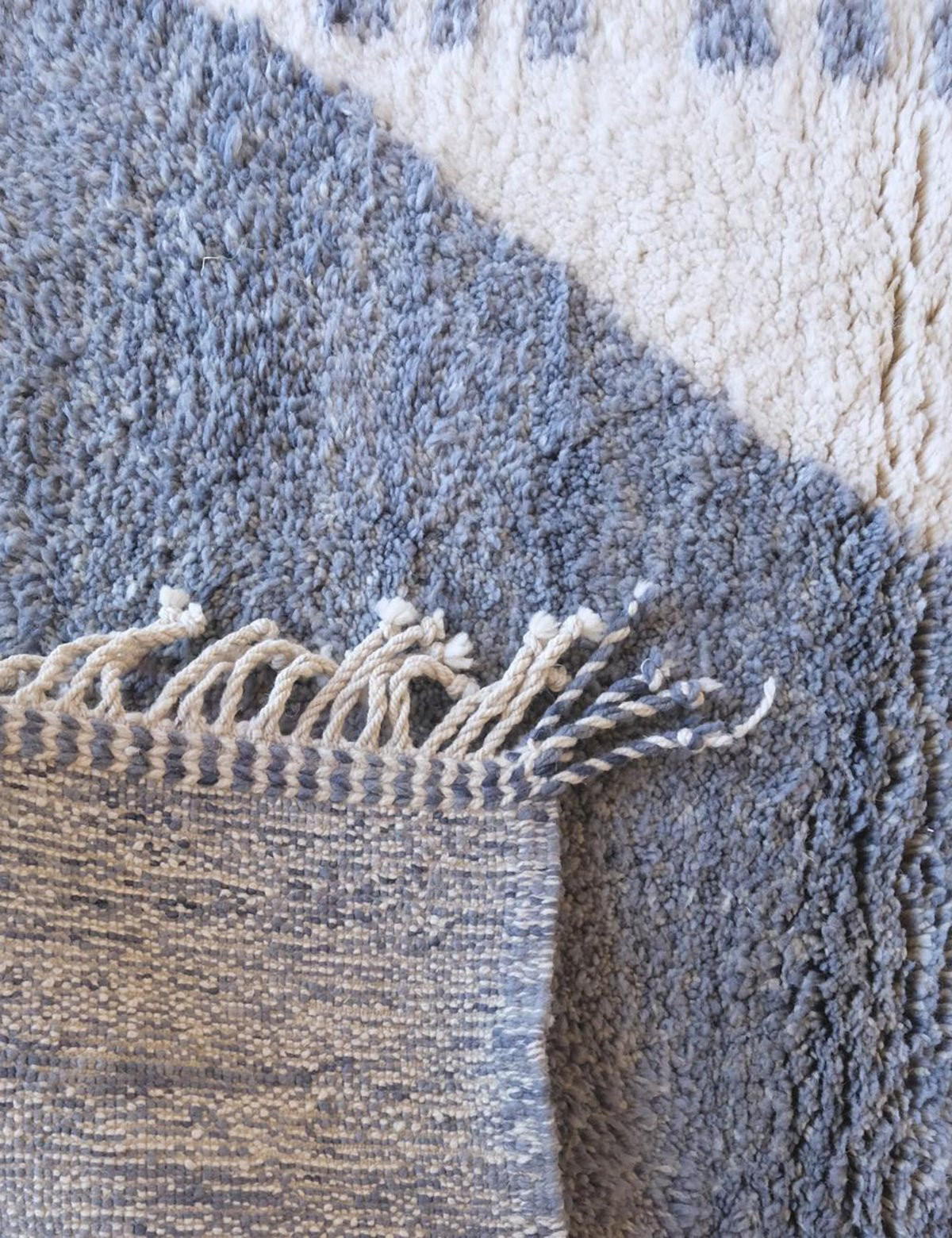 BERBERTEPPICH Prestige elegant 114x 164 cm - Blau, Naturmaterialien (114/164cm) - AFK Living